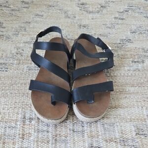Black Strappy Sandals